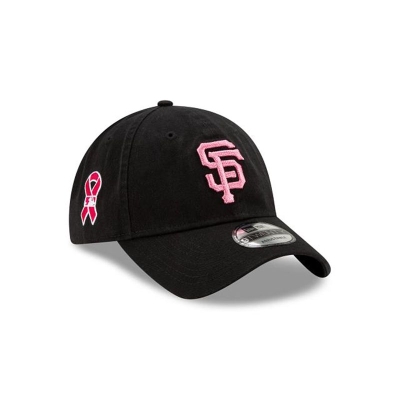 Black San Francisco Giants Hat - New Era MLB Mother's Day 9TWENTY Adjustable Caps USA8420139